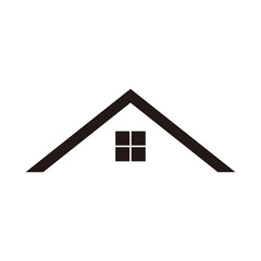 Roof of the house isolated icon, roof vector icon