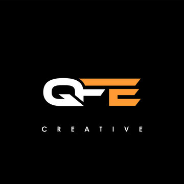 QFE Letter Initial Logo Design Template Vector Illustration