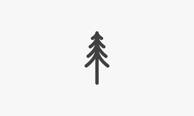 simple pine tree icon design vector.