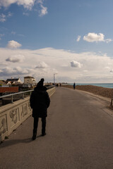 Bognor Regis sea front, for a walk. April 2021