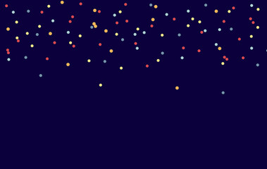 Party holiday abstract background template with confetti. Vector illustration