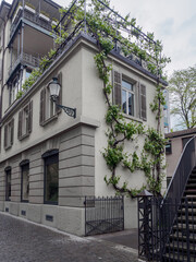 Fototapeta na wymiar Residential building in downtown Zurich, Switzerland