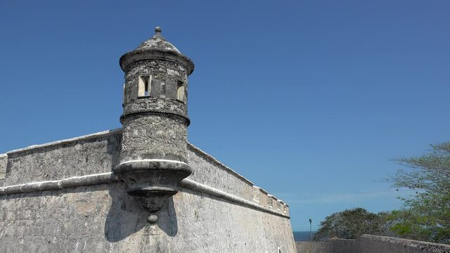 Fort of San Miguel in San Francisco de Campeche. Campeche, Mexico