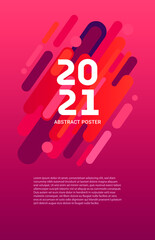 Modern minimalistic vector abstract flyer template