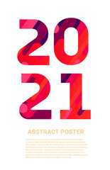 Modern minimalistic vector abstract flyer template