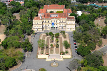 Rio de Janeiro, November 11, 2014.
Aerial photograph of the National Museum, historical place where...