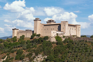 Fototapeta na wymiar Albornoz fortress, umbria, italy