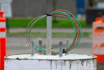 foundation for lantern bolt new power cable