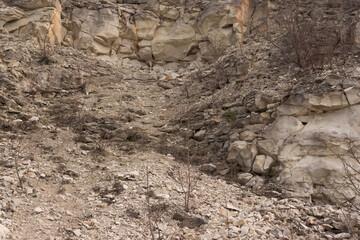 quarry wall