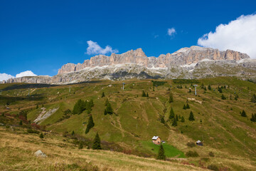 Auf dem Passo di Falzarego zwischen Cortina d’Ampezzo und Malga Castello