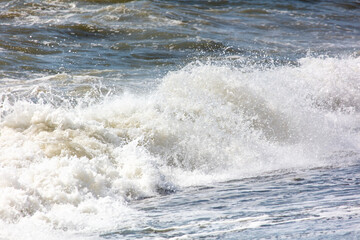 Wave on the seashore as a background.