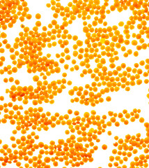 Lentils isolated on white background.