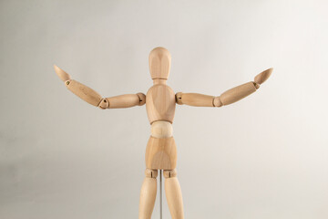 Gliederpuppe Holz Victory