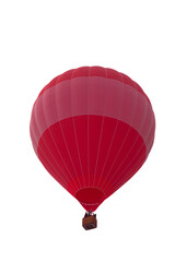 Naklejka premium red balloon with a wide light stripe on a white background
