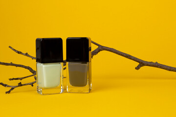 Doppel Nagellack Naturdeko HG gelb 1