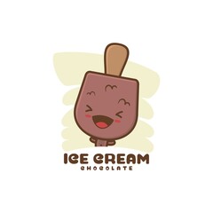cute chocolate ice cream