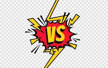 Obraz premium VS. Versus letter logo. Battle vs match, game