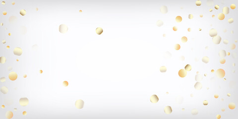 Gold, Silver VIP Falling Bokeh Confetti.