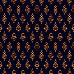 seamless damask pattern ikat fabric 