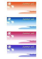 summer sale banners