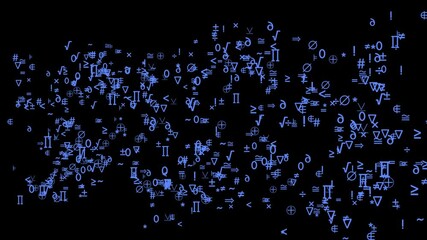 Maths chaos digital motion graphic - Powered by Adobe