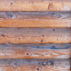 Fototapeta premium Horizontal Log wall texture