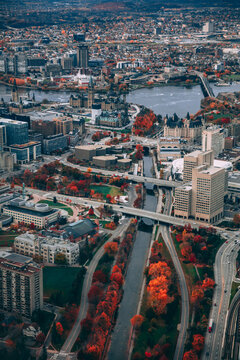 Rideau Canal Aerial View of Ottawa