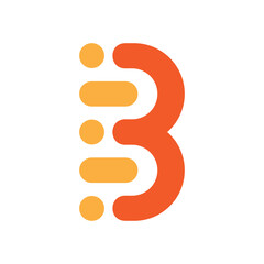 Letter B logo design. Vector sign. Business card templates.