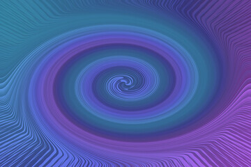 Obraz premium iridescent spectrum gradient swirling spiral shape abstract illustration
