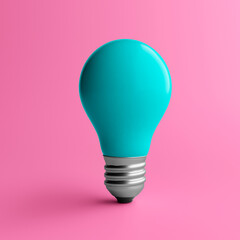 3d illustration of light bulb isolated