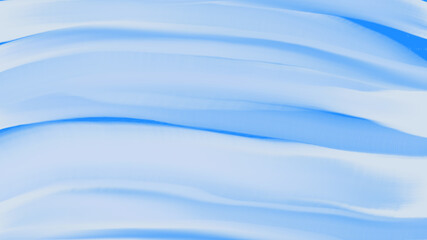 Fototapeta premium 滑らかな青色のウェーブの背景イラスト素材