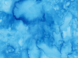 Watercolor Paper - Blue color - Sea