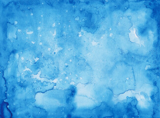 Watercolor Paper - Blue color - Sea