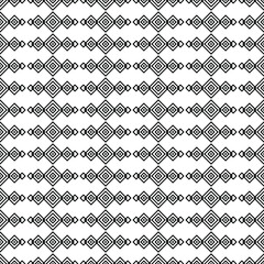 Abstract Seamless Pattern Black Doodle Geometric Figures Background Vector