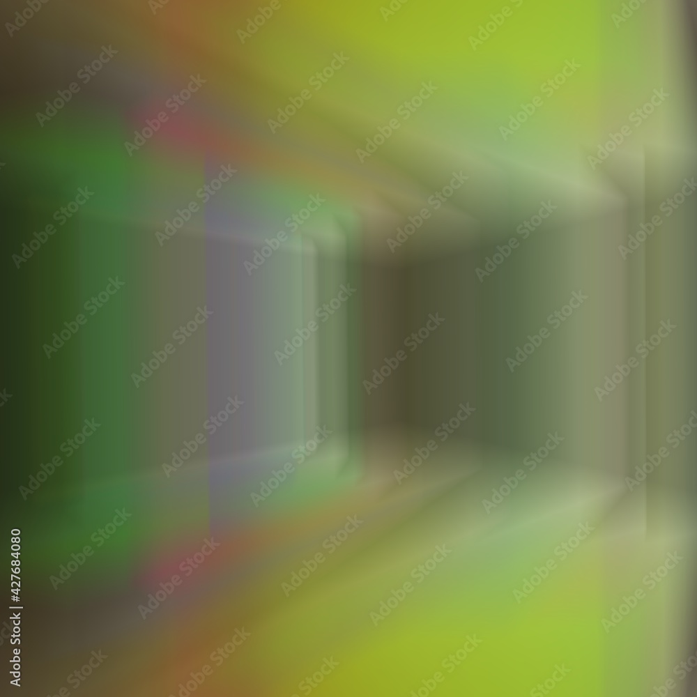 Poster full rainbow spectrum of colours on a black background patterns and 3d wave patterns and business an