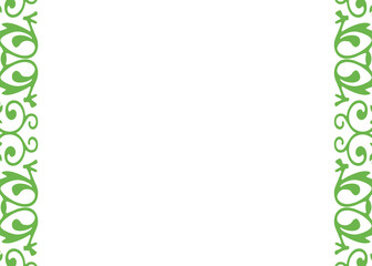 Plant frame. Vector graphics. greeting card.