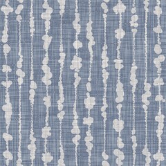 Seamless french farmhouse geo abstract linen printed fabric background. Provence blue gray pattern texture. Shabby chic style woven background. Textile rustic scandi all over print effect. Watercolor.