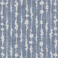Peel and stick wallpaper Farmhouse style Seamless french farmhouse geo abstract linen printed fabric background. Provence blue gray pattern texture. Shabby chic style woven background. Textile rustic scandi all over print effect. Watercolor.