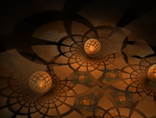 Imaginatory fractal background generated Image