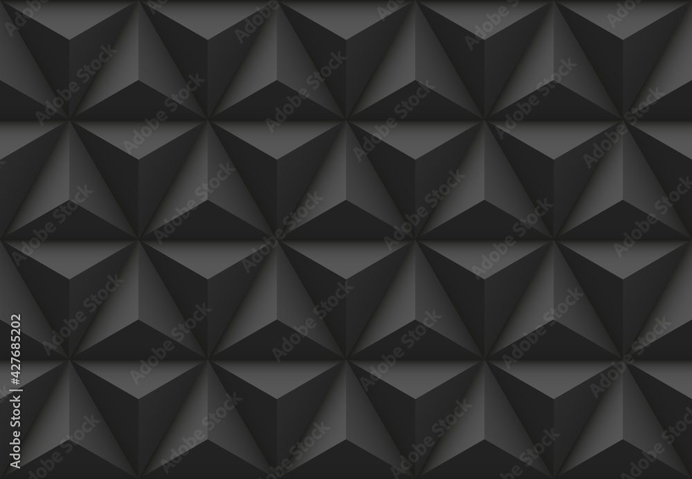 Poster textured abstract dark mosaic seamless background with tile. vector