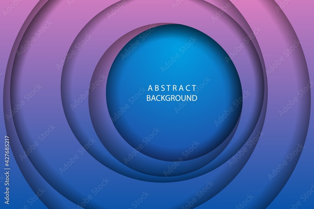 Aufkleber abstract gradient background with circles for design. vector illustration