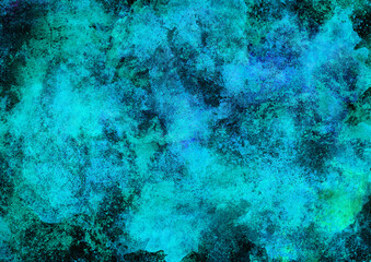 Watercolor fantastic and grungy background	