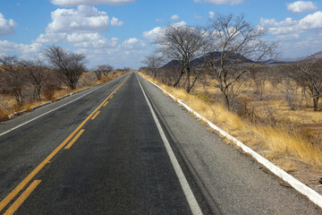 a road in the countryside