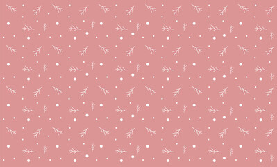 Easter simple pattern on pink background, spring decoration print, cute ornaments design for textile, fabric, wrapping paper, Happy Easter, vector illustration