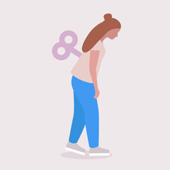 Professional burnout and stress concept