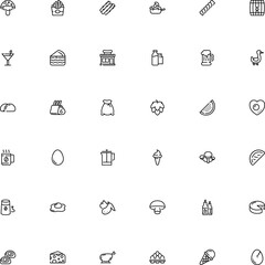 icon vector icon set such as: pistachio, sauce, weird, toxic, part, chop, italy, hop, garden, spring, cask, argentinian, sour, saucepan, brunches, rye, press, duck, bbq, sugar, brewery, baked