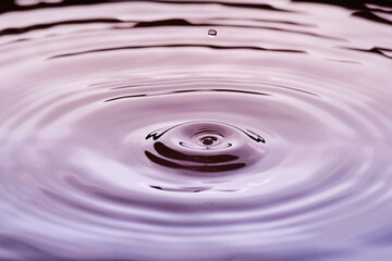 Water surface and drop