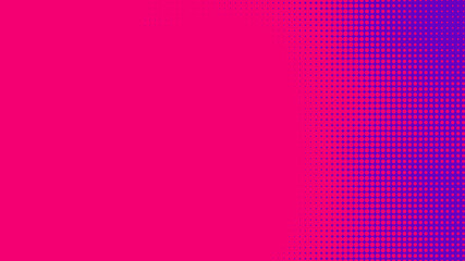 Dots halftone purple pink color pattern gradient texture with technology digital background. Pop art comics with nature graphic design.