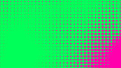 Dots halftone green pink color pattern gradient texture with technology digital background. Pop art comics with nature graphic design.