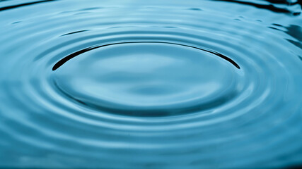 Water surface and drop